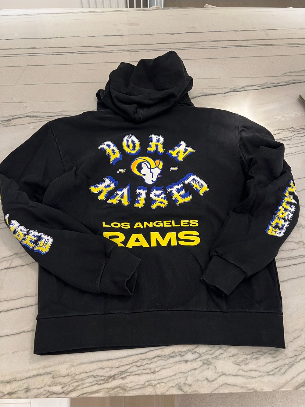 Los Angeles Rams "Born & Raised" Black Hoodie